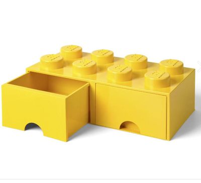 Room Copenhagen - 樂高 LEGO® 八凸抽屜收納箱(多色可選) (黃色)