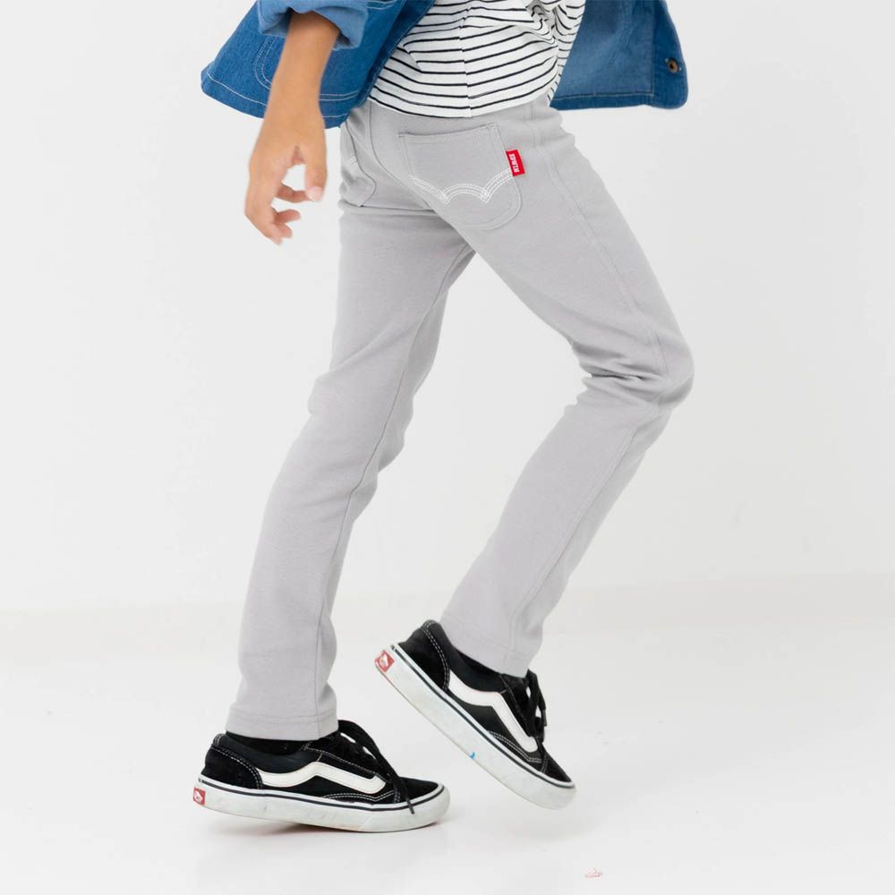 EDWIN聯名 超彈性伸縮長褲-淺灰