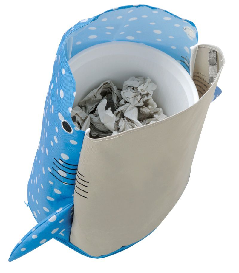 日本 Seto Craft - 動物造型直立式置物袋/收納袋-鯊魚