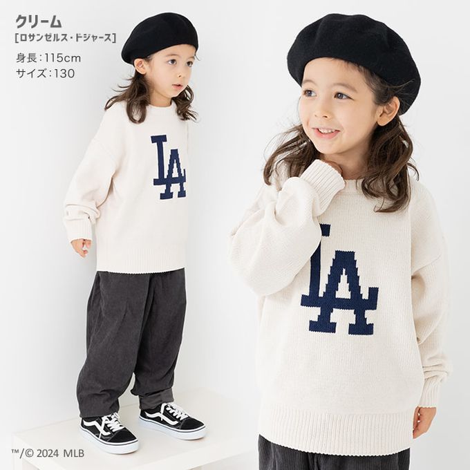 日本 Chil2 - MLB聯名 休閒針織毛衣-聖地牙哥教士-金摩卡