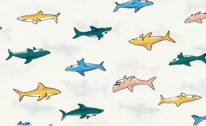 韓國 Ppippilong - 嫘縈涼感透氣四角褲(男寶)-鯊魚王國-米