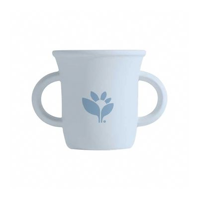美國 green sprouts 小綠芽 - 超防滑寶寶學習喝水矽膠學習杯-蒂芬尼藍