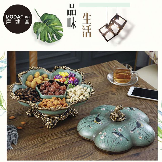 MODACore 摩達客 - ◉春節開運招財◉高級. 歐式復古比翼雙飛糖果盒擺飾