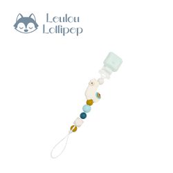Loulou Lollipop - 甜心版串珠固齒器奶嘴鍊夾-民族風草泥馬