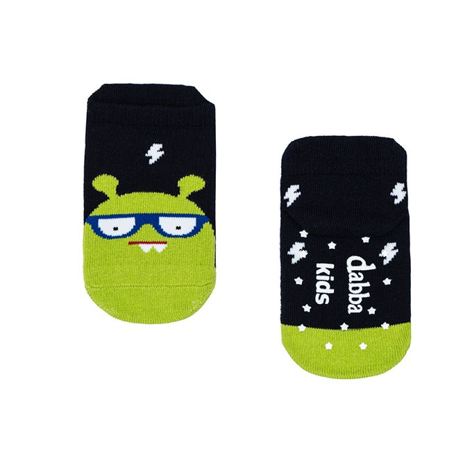 Dabbakids - 瓦拉襪-兒童後跟防磨短襪-瓦拉怪獸-一雙