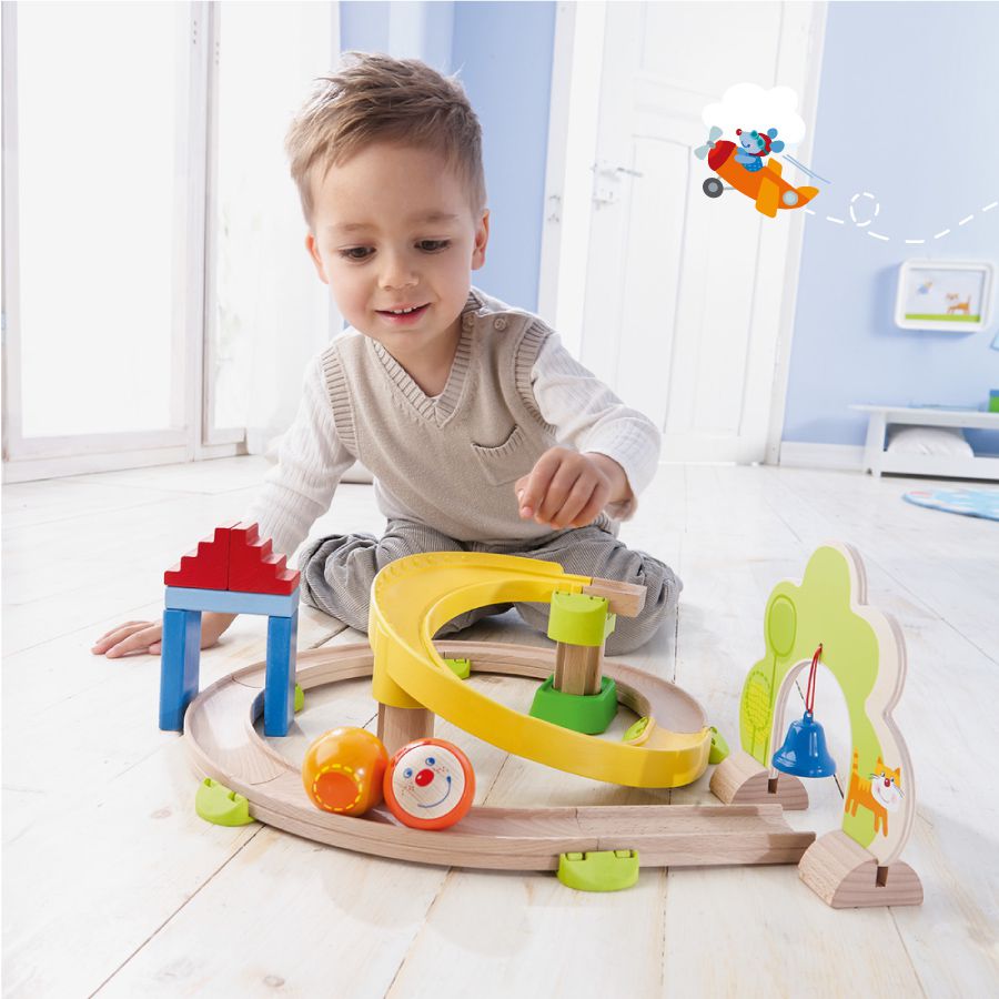 紐倫堡玩具展冠軍！德國【HABA】木製滾球軌道