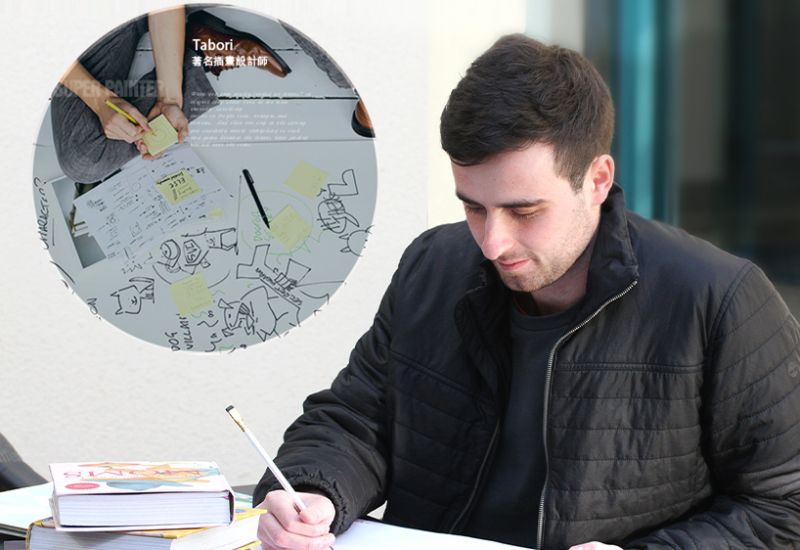 邊塗鴉邊環遊世界【西班牙JoanMiro】巨幅塗鴉紙