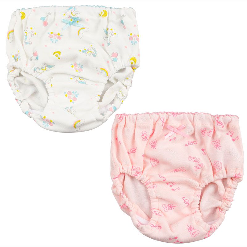 akachan honpo - 內褲2件組-獨角獸-白色