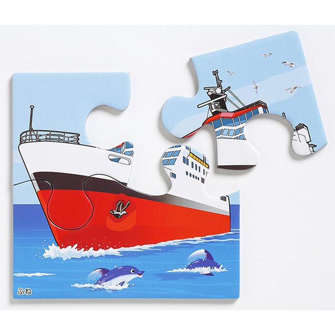 KUMON - 益智拼圖STEP 1-2 交通工具-2pcs*2/3pcs*2/4pcs*2/6pcs*2