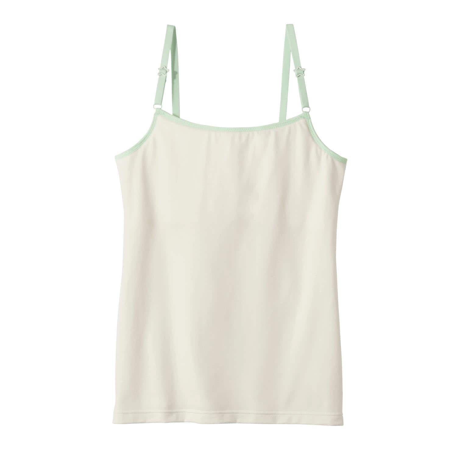 日本 Hummingchouchou - 附Bra少女內衣/內搭(肩帶可調)-深藍