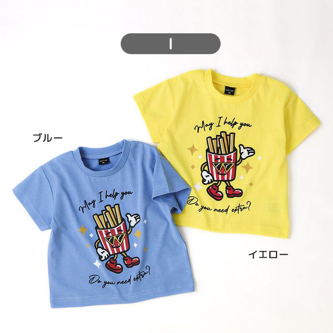 日本 ZOOLAND - [低價]定番印花短袖上衣-好餓鯨鯊-海軍藍