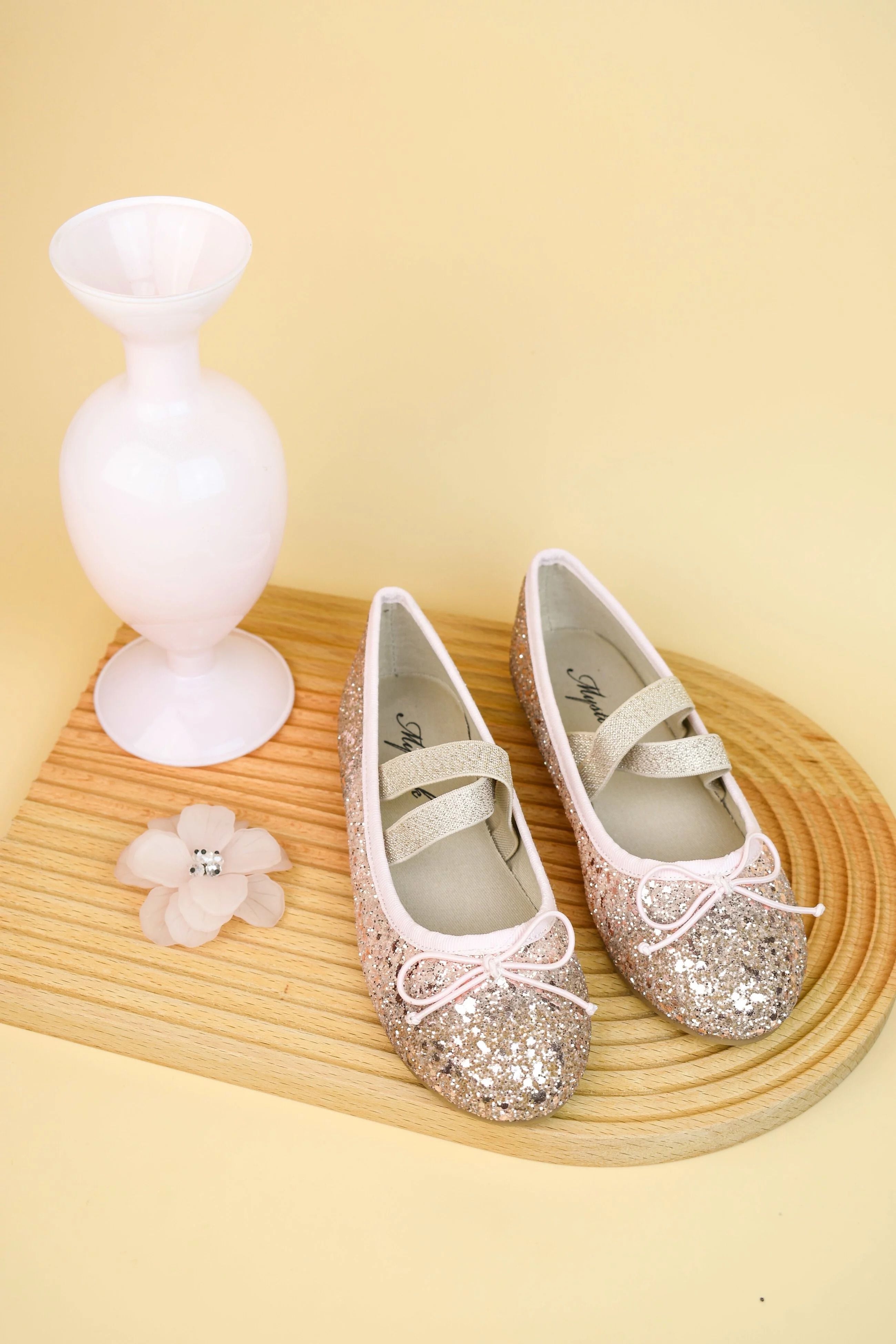 MYSTOCK - 閃亮仙子滿滿亮片童鞋-PINK i