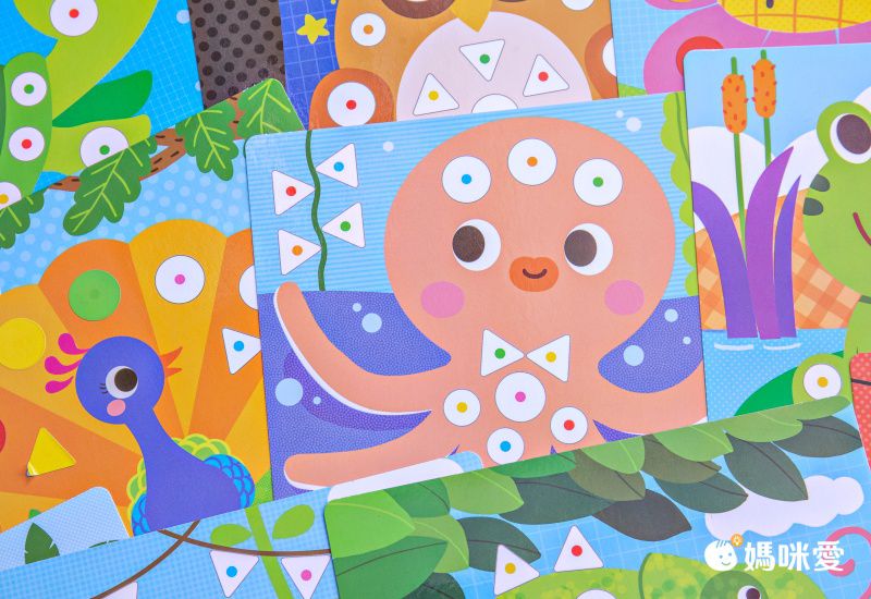 觀察對應貼貼畫-動物樂園