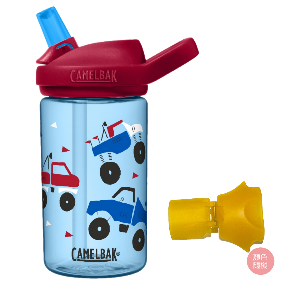 CamelBak - 【贈防塵蓋】EDDY+ 兒童吸管運動水瓶-越野車車 (400ml)-156g