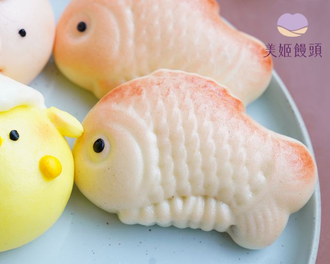 美姬饅頭 - 可愛三牲鮮乳造型饅頭-40g*6顆