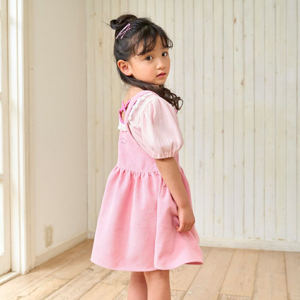 日本 ma lalumiere store - 三麗鷗聯名 背交叉澎澎短袖上衣-酷洛米-紫