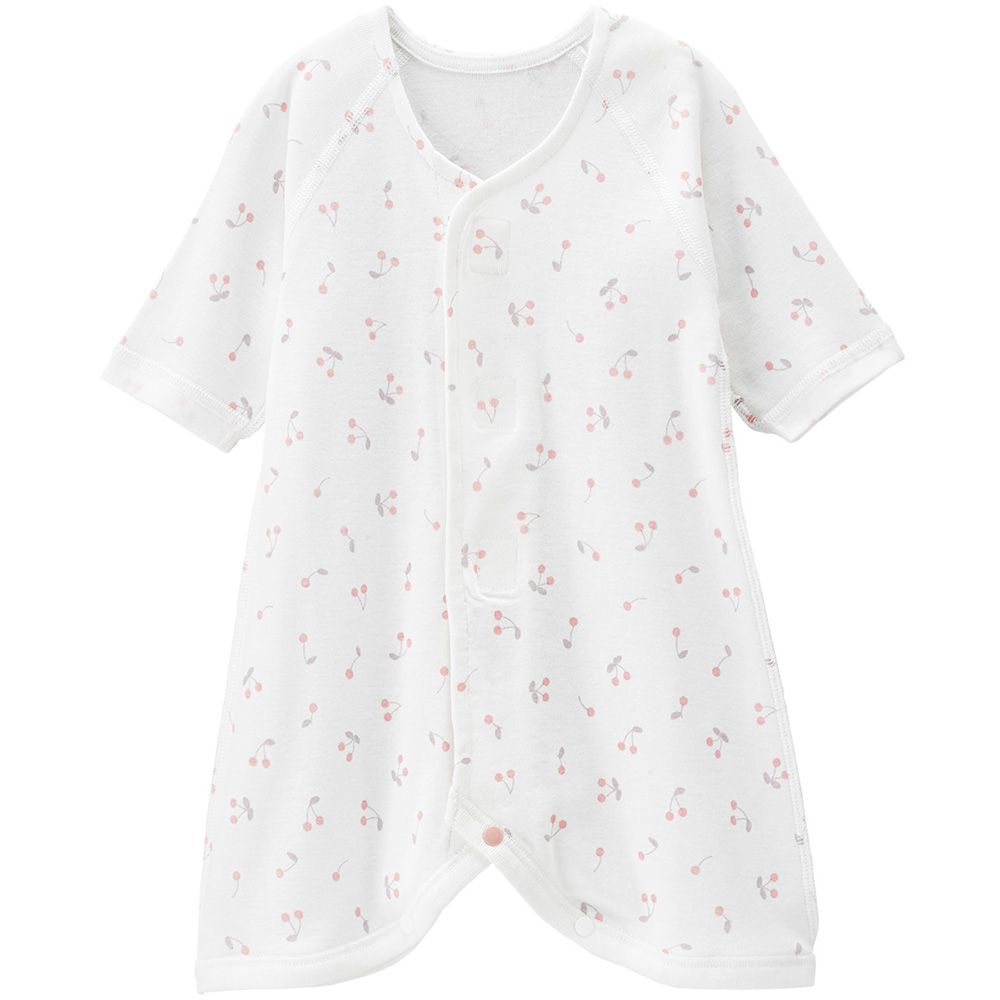 日本 Combi - mini系列-純棉蝴蝶裝(黏貼式)-小櫻桃 (60-70)