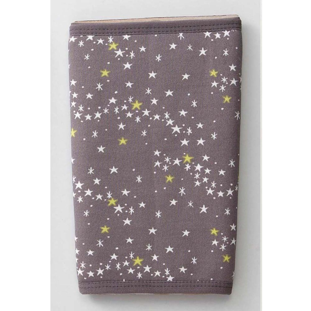 日本丸和 - 雙層機能裏起毛保暖襪套-滿天星-灰 (13x20cm)