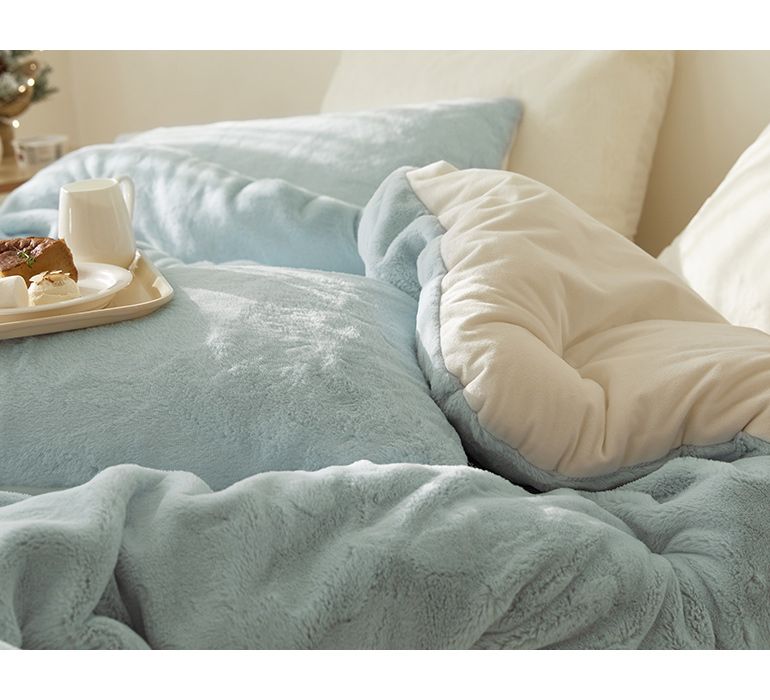 韓國 Maatila - 蓬鬆感高密度絨毛保暖棉被-蘇打雪糕