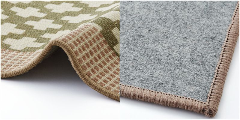 日本千趣會 - mini labo 去泥污腳踏墊-法蘭西花朵-藍綠