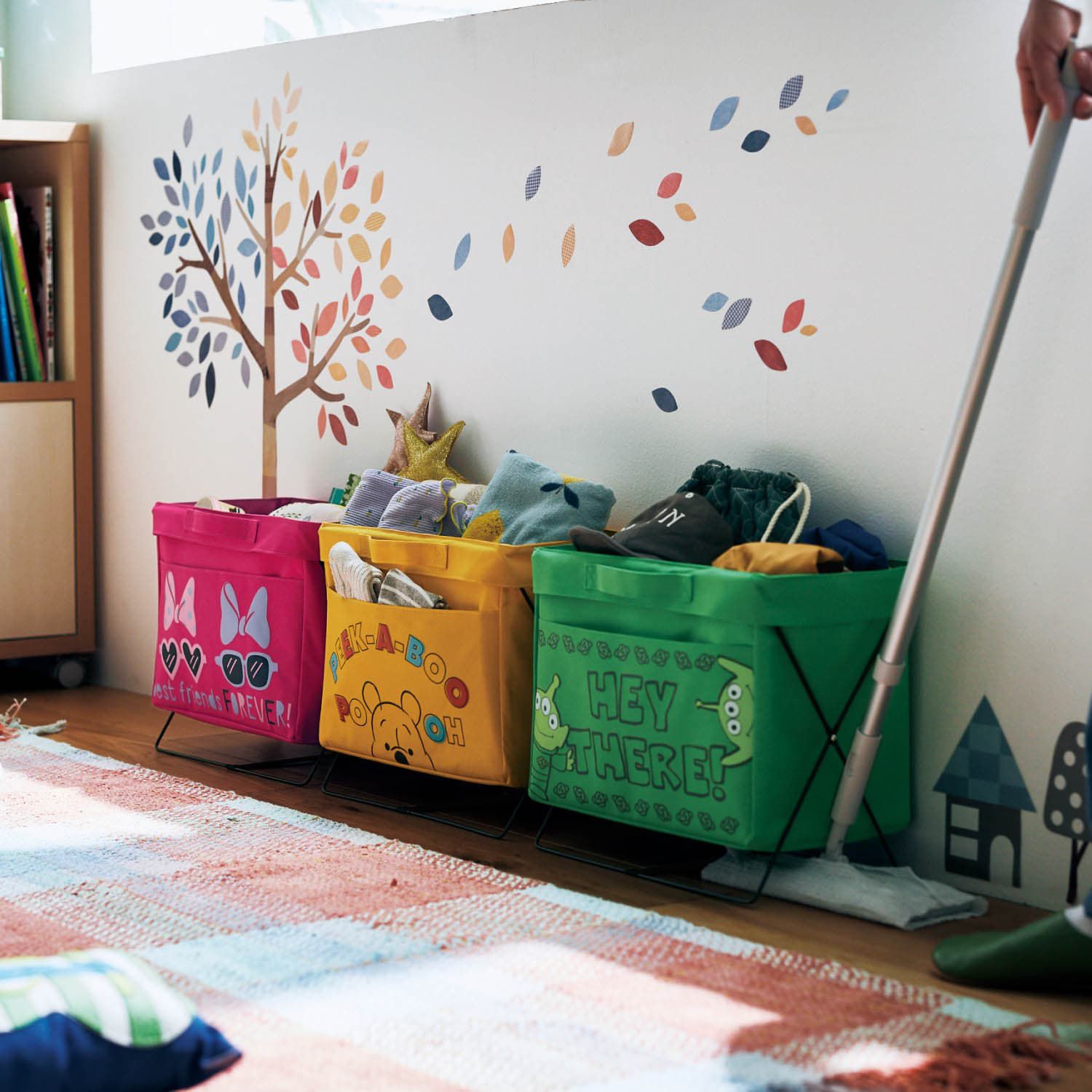 日本千趣會 - 迪士尼 可折疊立體收納袋-唐老鴨-深藍 (34x20x29.5cm)