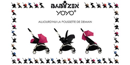 法國BABYZEN YOYO+ - 第三代秒收可登機手推車-黑管-褐-6m+