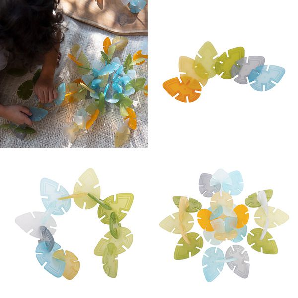 美國 Guidecraft - 燈桌葉片積木