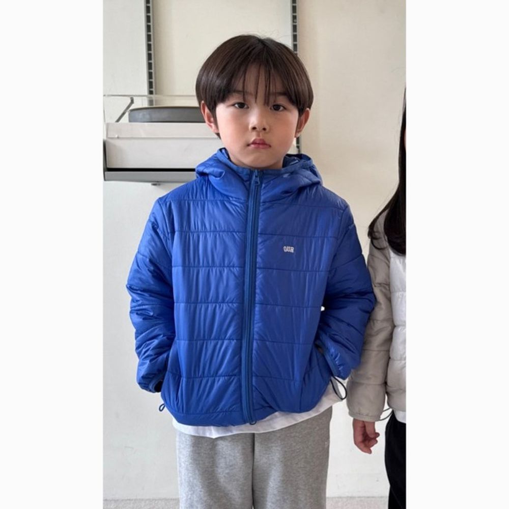 OUR 輕暖科技纖維連帽外套-寶藍