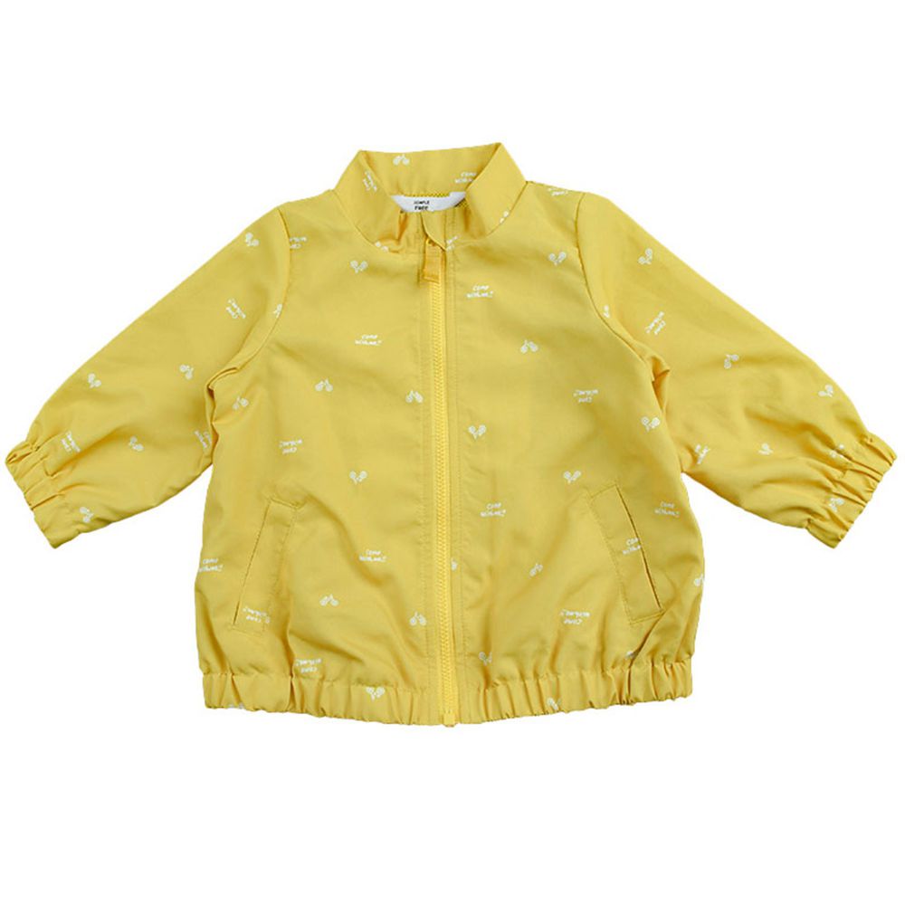 akachan honpo - 防潑水、花粉夾克-黃色