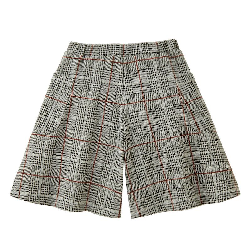 日本千趣會 - GITA 兩側大口袋時髦褲裙-炭黑