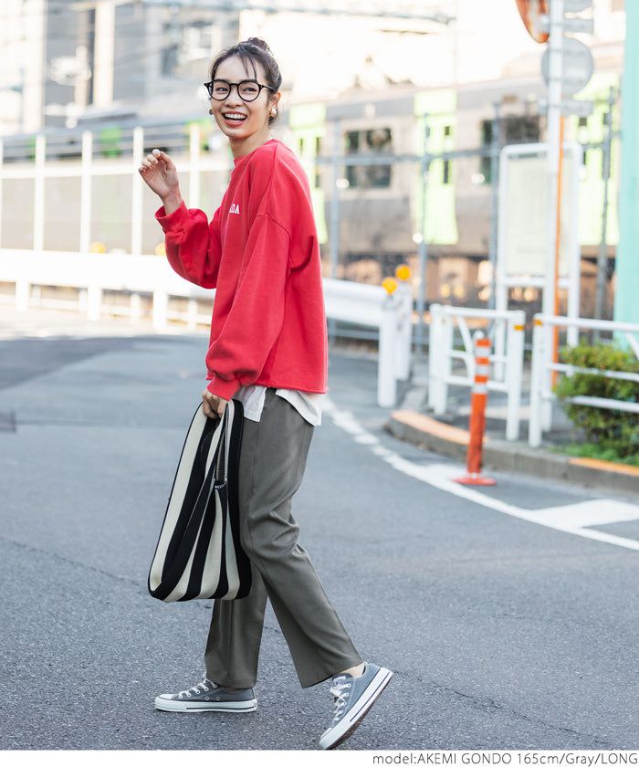 日本 COCA - 百搭修身立體褶線錐形長褲-黑