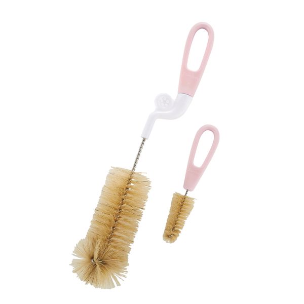 Simba 小獅王辛巴 - 旋轉式奶瓶刷(豬毛)-蜜粉