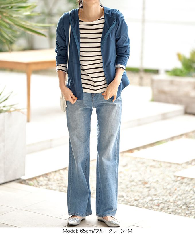 日本 Kobe Lettuce - 99.9%抗UV防曬連帽拉鏈外套-玫粉