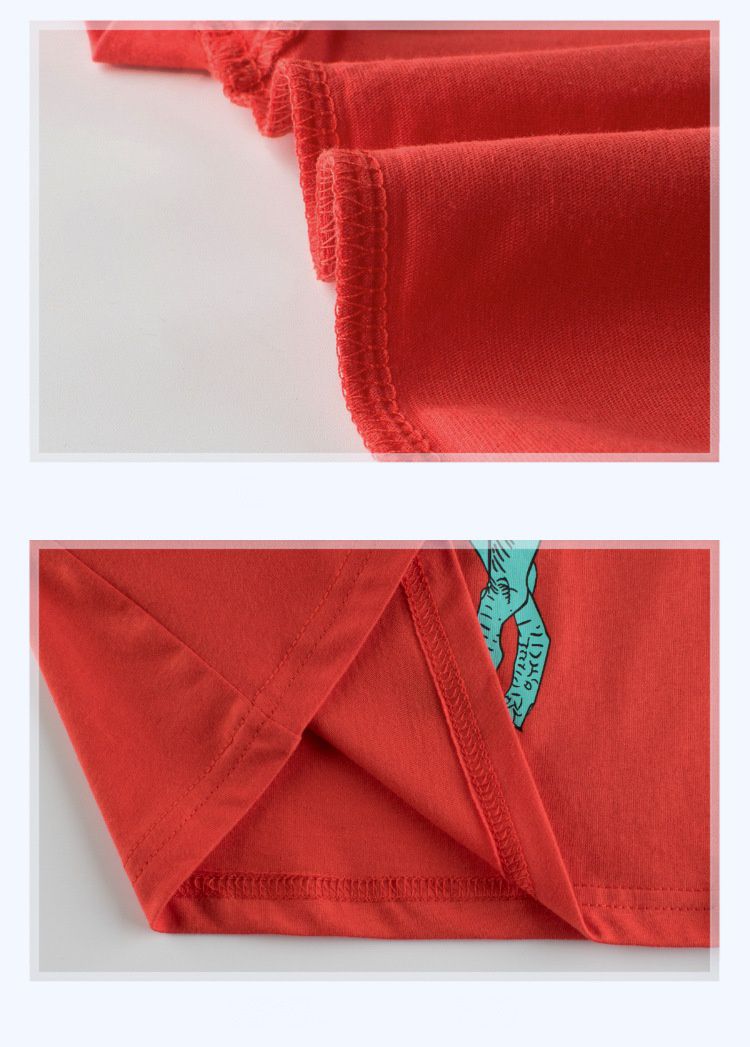 純棉短T-棘龍-灰色