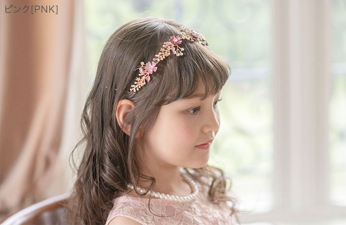 日本 Catherine Cottage - 細緻水鑽感花仙子造型髮箍-藍綠