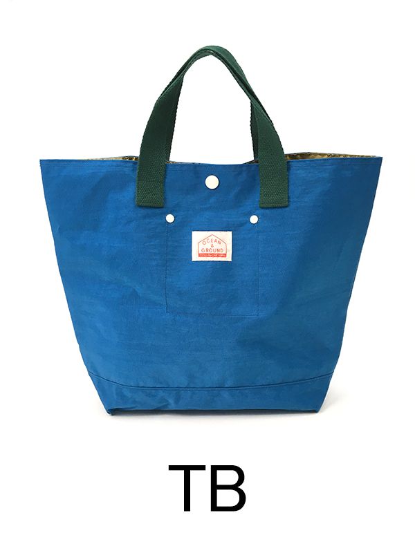 日本 OCEAN&GROUND - 經典休閒大容量手提袋/購物袋-GOODAY 純色-亮黃 YE (33x31x12cm)