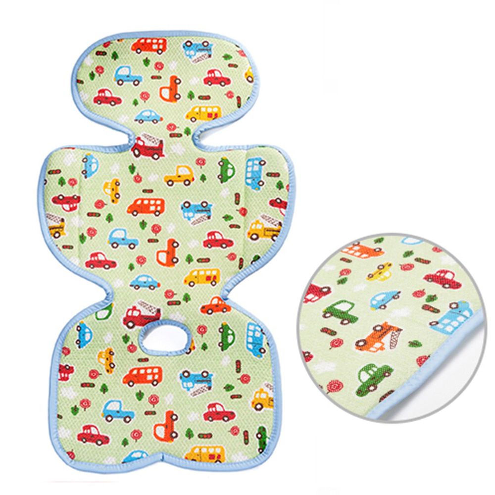 韓國 GIO Pillow - ICE SEAT 超透氣推車/汽座專用涼爽座墊-花色款-B型(裙型)-趣味汽車