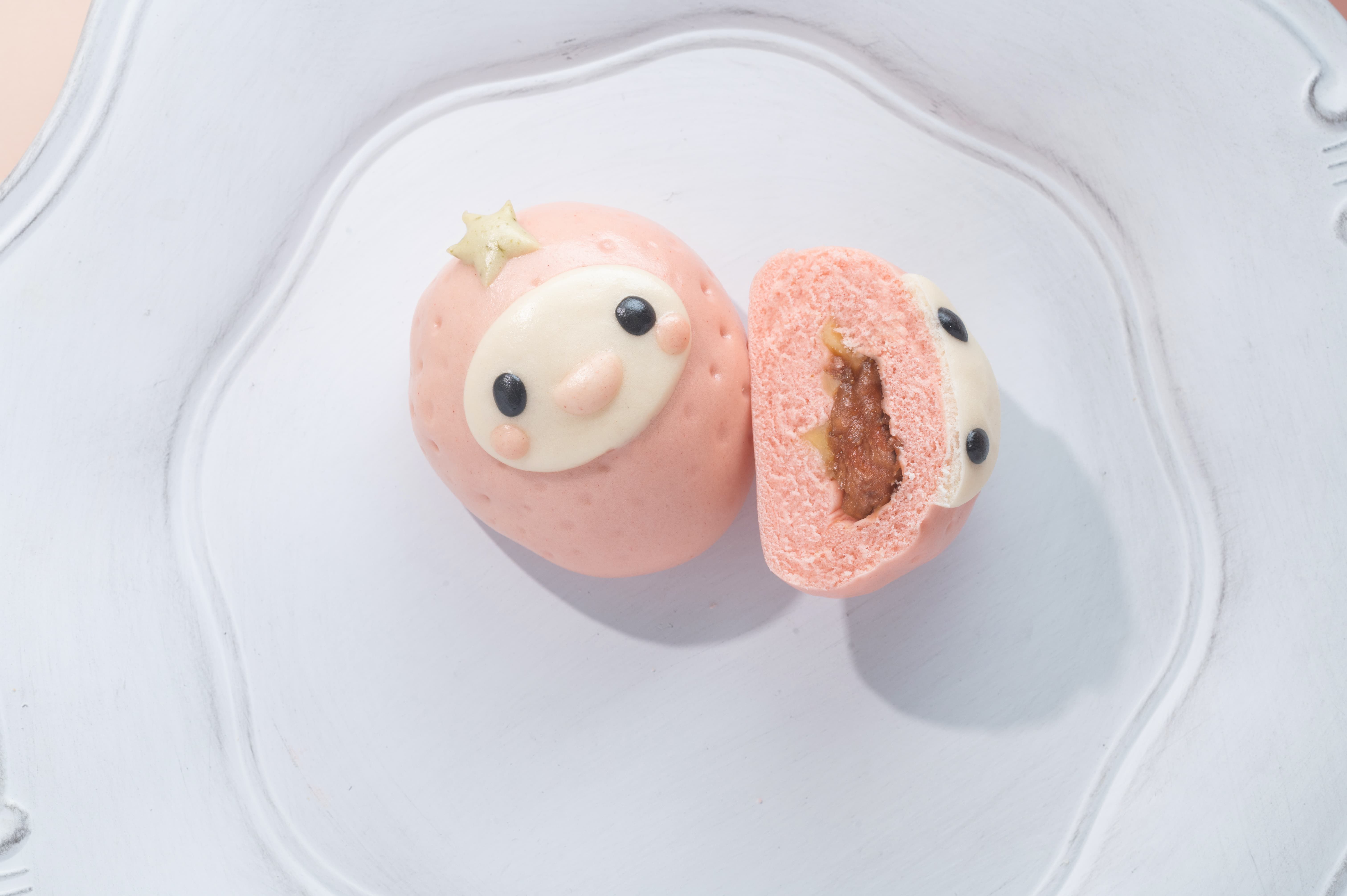 老甜媽手工饅頭 - 草莓起司包6入-408g