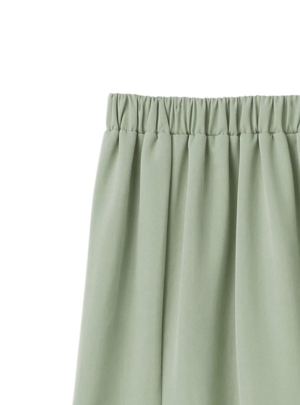 日本 GRL - 高腰浪漫魚尾長裙-米