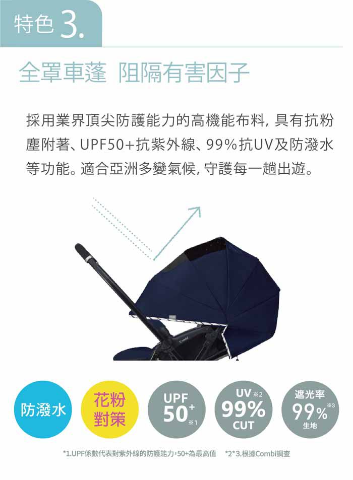 日本 Combi - Sugocal Light G2-雙向嬰兒手推車-青空藍