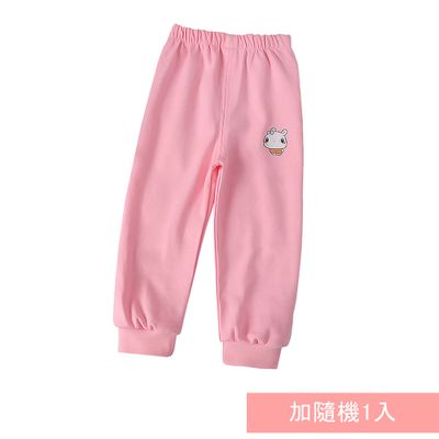 JoyNa - 2件入-兒童長褲 純棉長褲 兒童休閒褲 束口褲-粉色+隨機1入