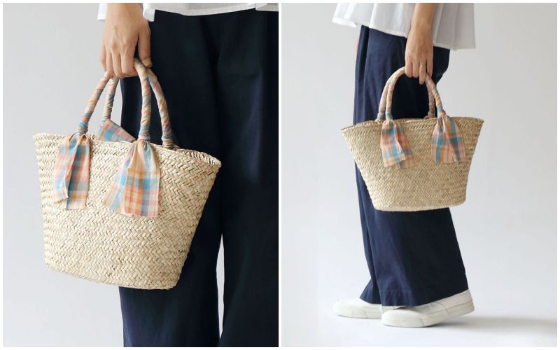 日本妞夏日最愛。草編包Ｘ編織包