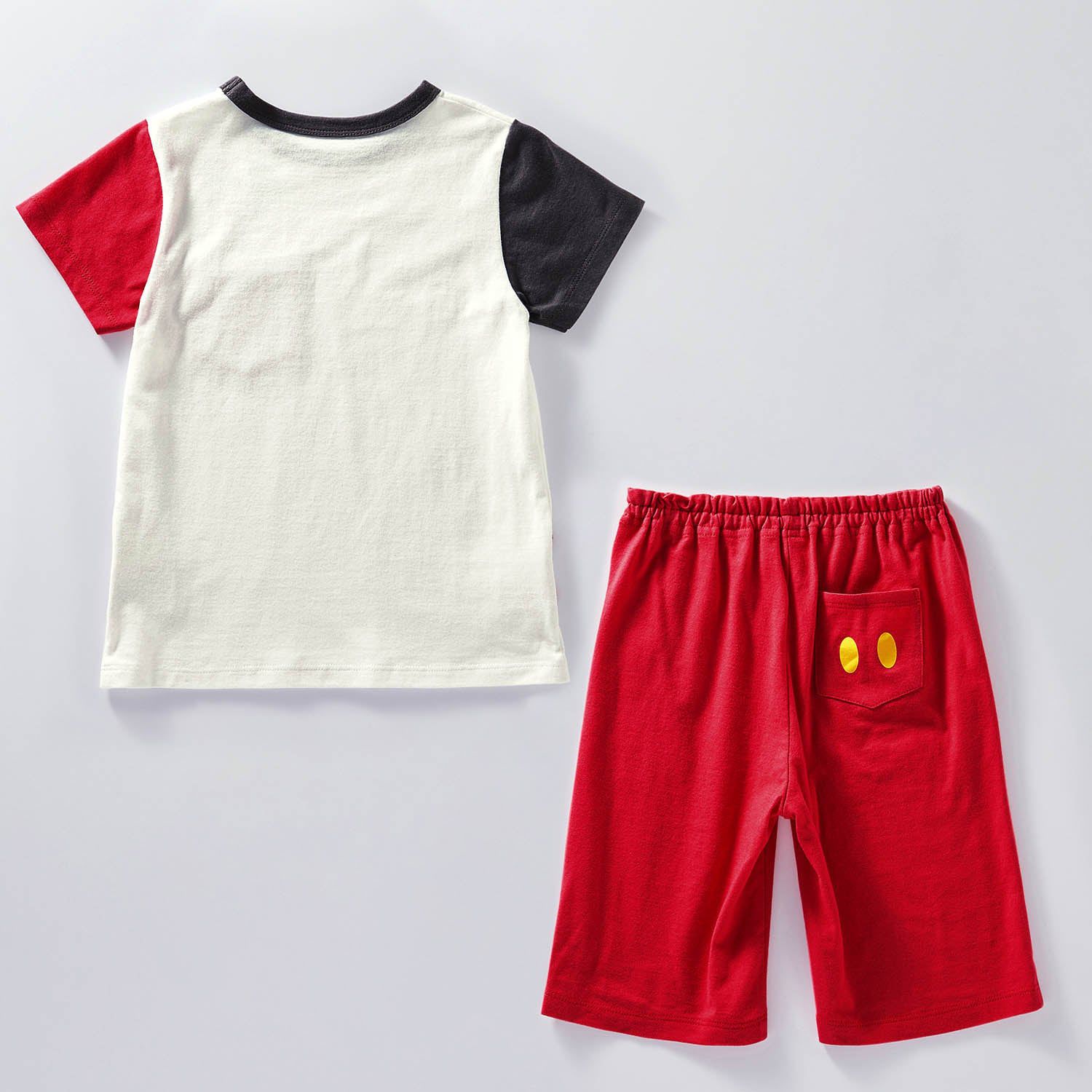 日本千趣會 - 迪士尼 純棉涼爽短袖家居服/睡衣-瑪莉貓-粉x紅