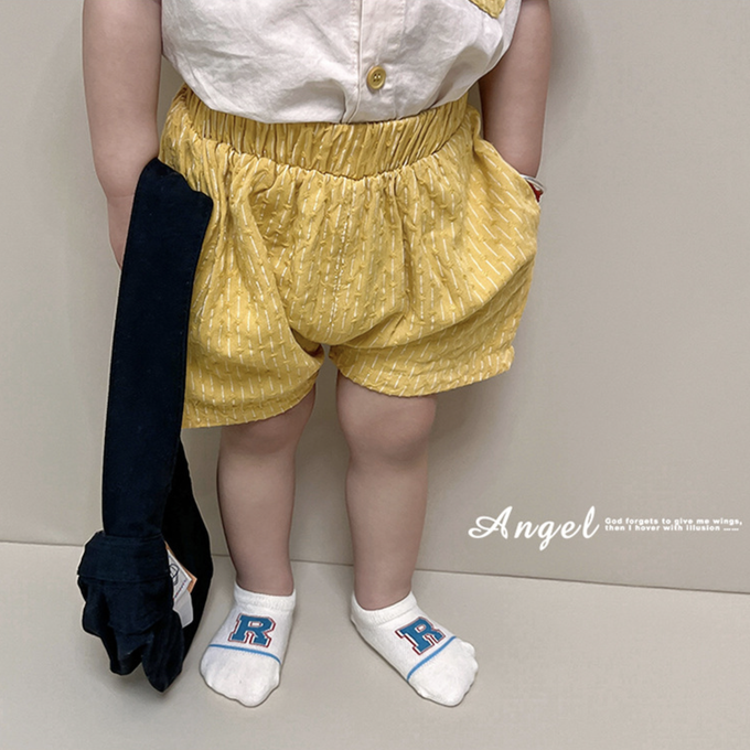 love, charlotte - 卡通小熊條紋字母網眼隱形棉襪-5 雙一組