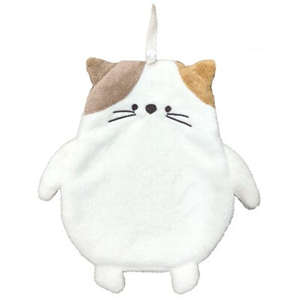 日本 Stream - 動物造型吊掛式擦手巾-貓咪
