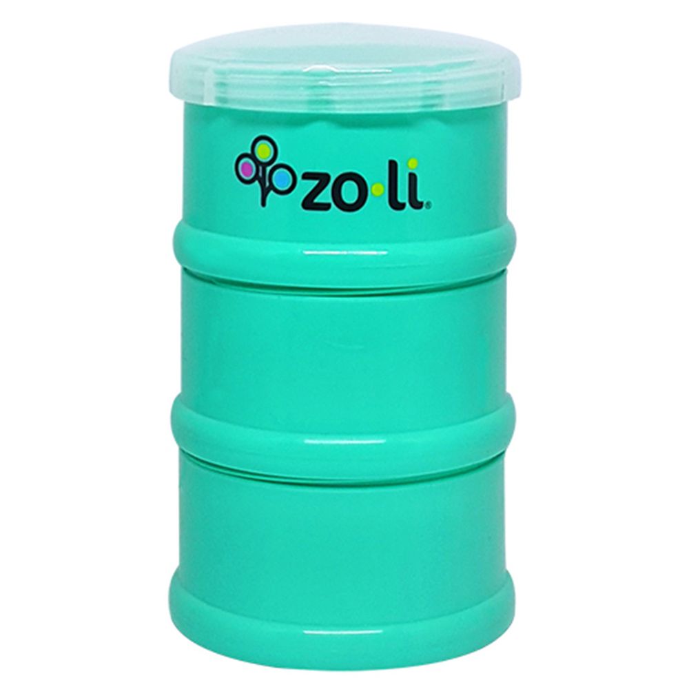 美國 Zoli - 可疊式副食品分裝盒-薄荷綠