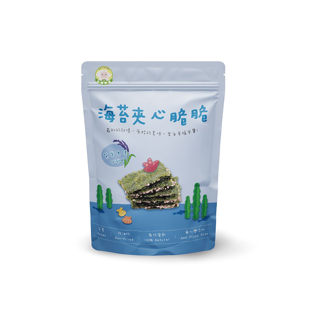 海苔夾心脆脆(12個月以上)-紫米原味-30g/包