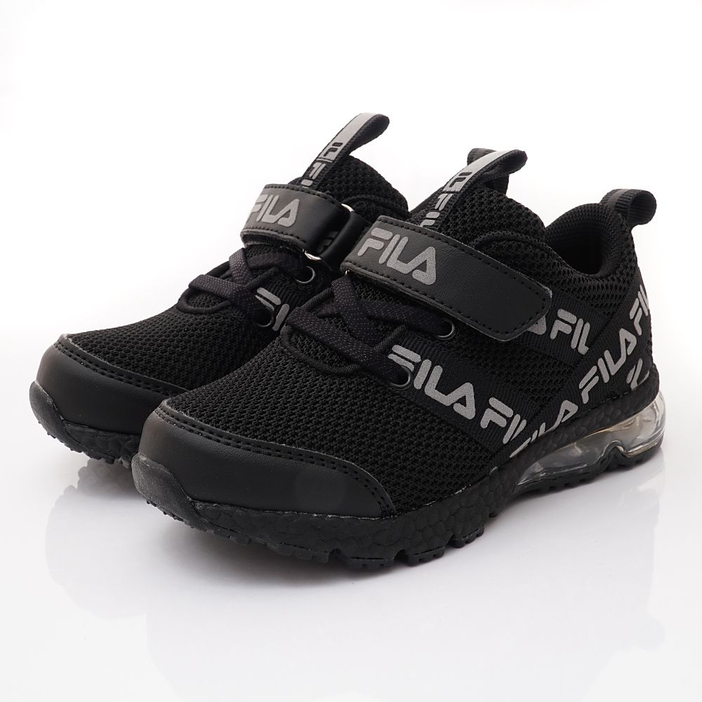 FILA - 氣墊慢跑運動鞋-2-J429X-000黑(中大童段)-運動鞋-黑