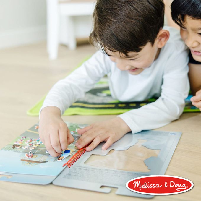 美國瑪莉莎 Melissa & Doug - 旅遊樂-N次泡泡貼紙簿,-汪汪隊 Big Truck Pups