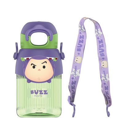 Disney系列BIBI背帶雙飲水瓶580ml-巴斯光年